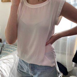 [SOLD] J.Crew White Chiffon Top